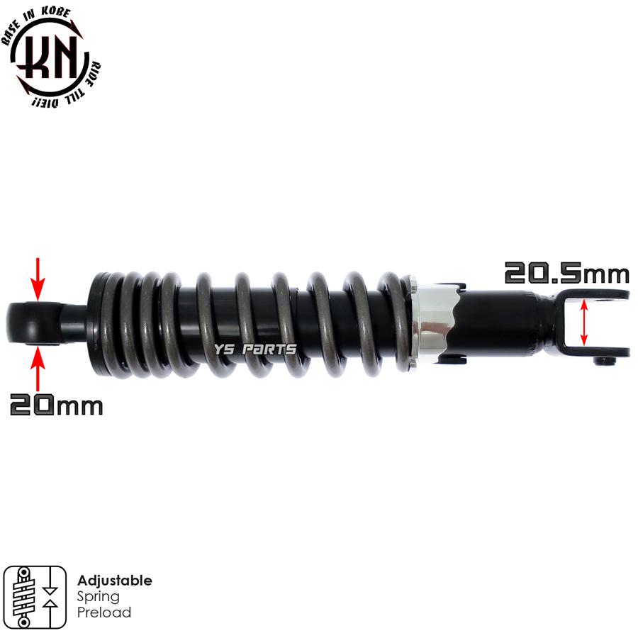 【ツインダンパー】KNリアサス灰255mm スーパージョグZR[3YK]アプリオ[4JP/4LV/SA11J]ビーノ[5AU/SA10J]BJ[SA24J]ジョグスポーツ[3RY]｜ys-parts-jp｜03