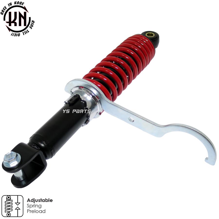 KNツインダンパーリヤサス/リアショック黒赤290mmスーパーディオ KNツインダンパーリヤサス/リアショック黒赤290mmスーパーディオ