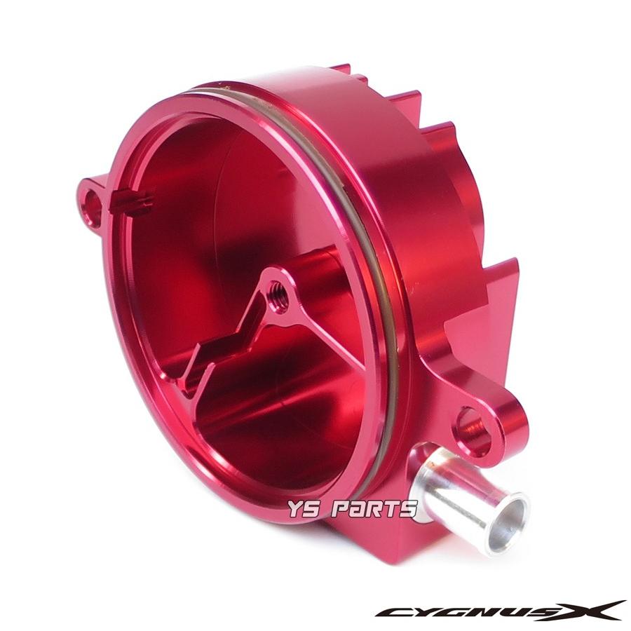 アルミ削出]放熱フィン付CNCシリンダーヘッドサイドカバー赤 4型