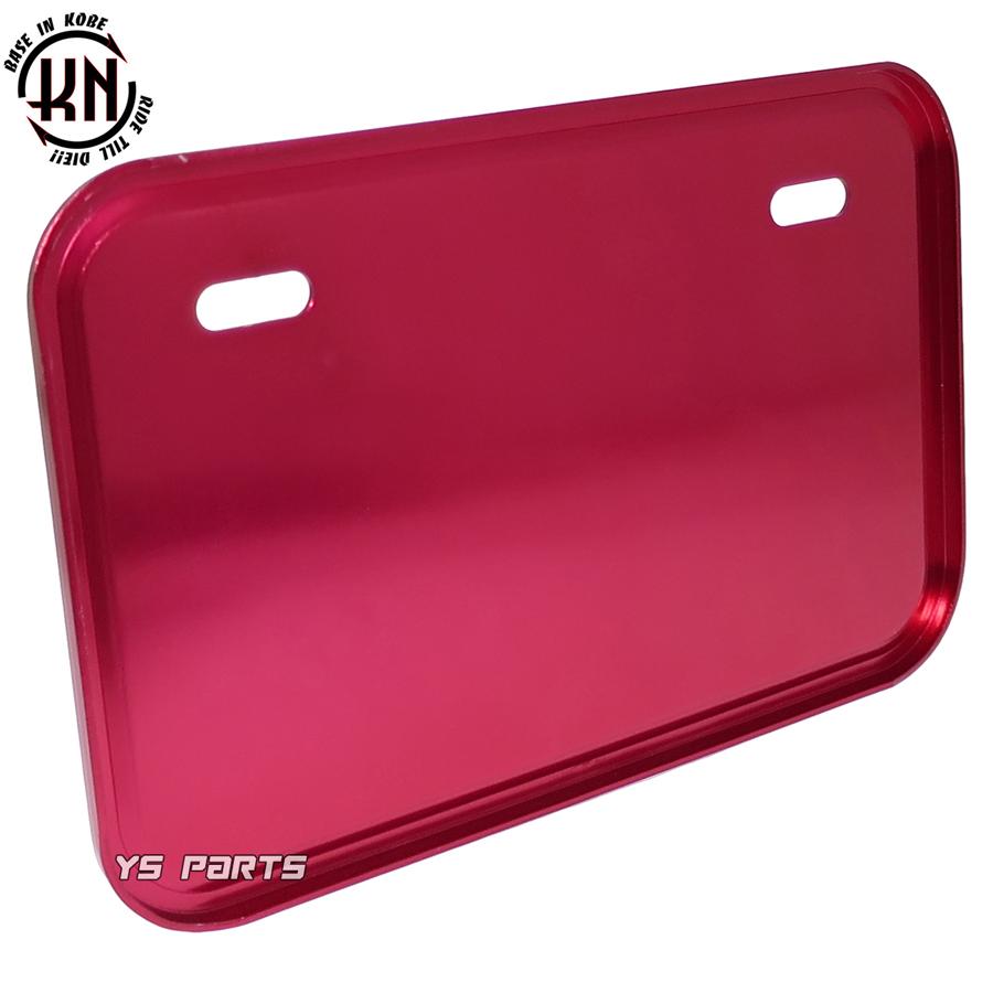 アルミライセンスプレート赤 四角型 PCX125/PCX150/スーパーカブ125