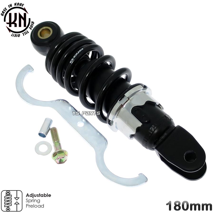 エンジンスワップにも】KNローダウンリアショック180mm黒セピア エンジンスワップにも】KNローダウンリアショック180mm黒セピア