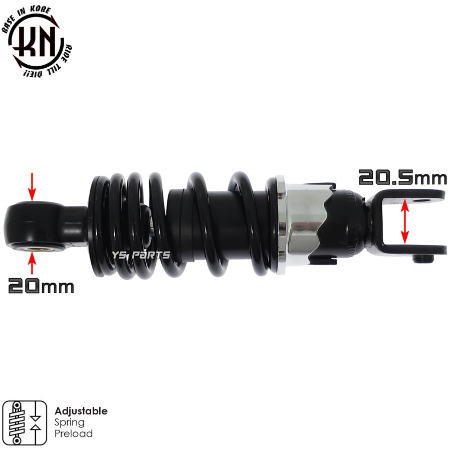 エンジンスワップにも】KNローダウンリアショック180mm黒セピア エンジンスワップにも】KNローダウンリアショック180mm黒セピア