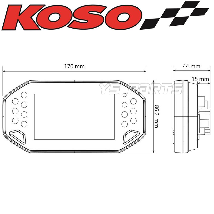 超高性能]KOSO RX4 TFTマルチメーター シグナスグリファス