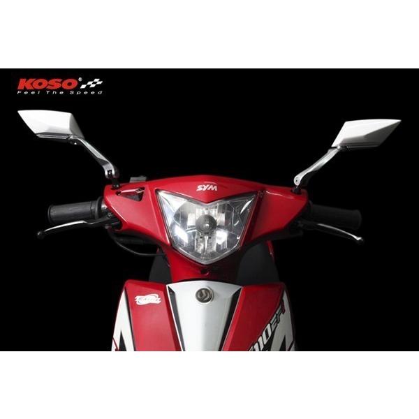 正規品】KOSO TTミラー艶有ブラック/白キムコレーシングキング