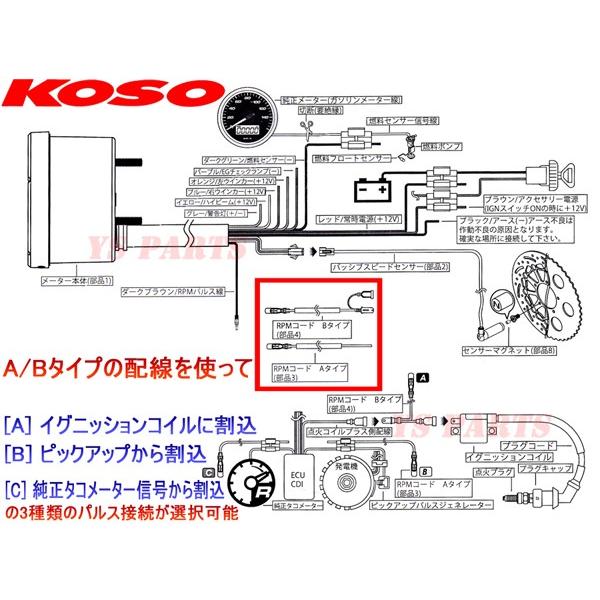 正規品 KOSO T&TマルチファンクションLCDメーター KSR50KSR80KS-1KS