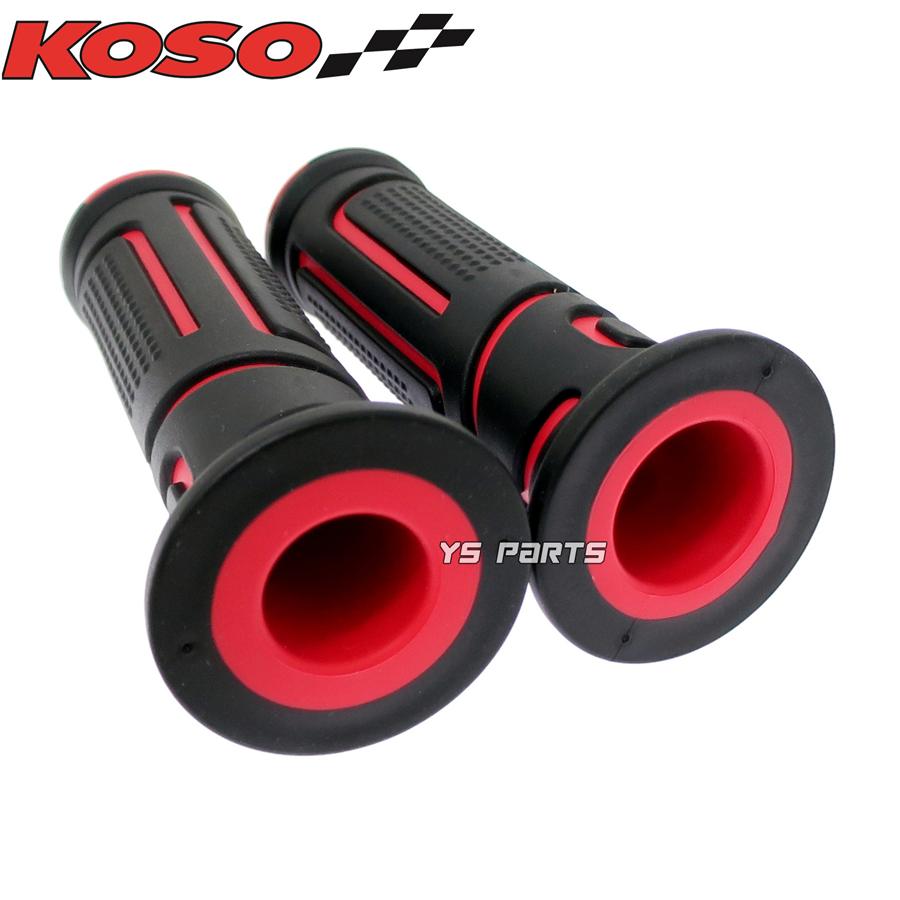 KOSO WINDグリップ黒/赤シグナスX[1型(5UA/5TY),2型(28S/4C6/1CJ KOSO WINDグリップ黒/赤シグナスX[1型(5UA/5TY),2型(28S/4C6/1CJ