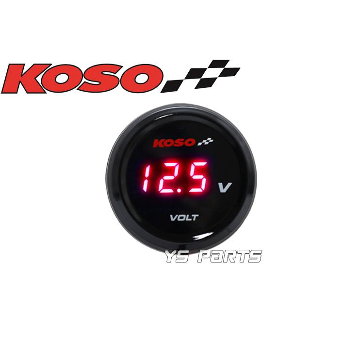 正規品]KOSO 丸型LEDボルトメーター赤ヴェルシス650/W650/ZX-7RR