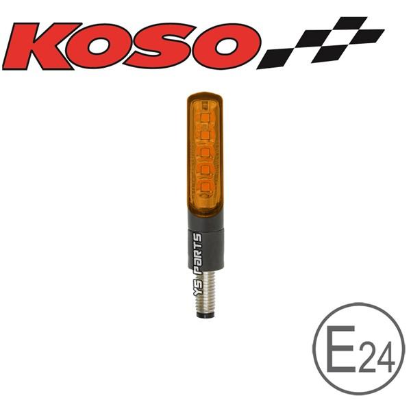 動画有【車検対応Eマーク取得】KOSO汎用LEDシーケンシャルウインカー2個SET[オレンジレンズ]250TR/ZRX400/ZRX1100/ZRX1200/ニンジャ250R/GPZ900R/ヴェルシスX等｜ys-parts-jp｜07