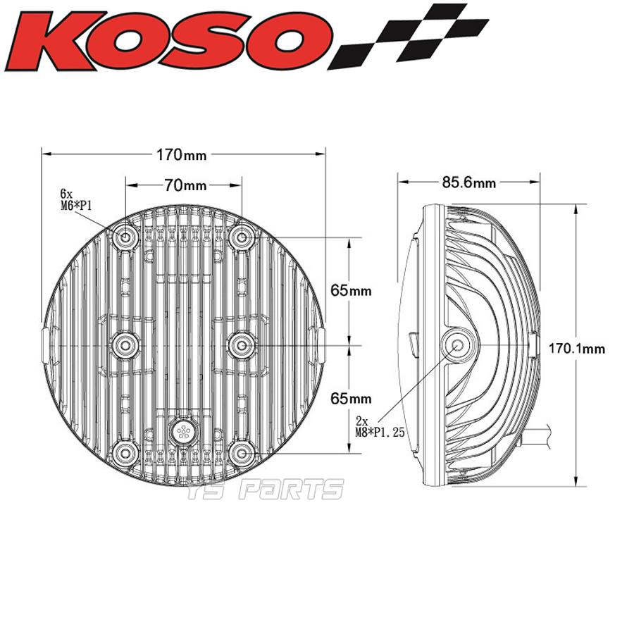正規品]KOSO車検対応LEDヘッドライト[Ver.2]ゼファー400/ゼファー750