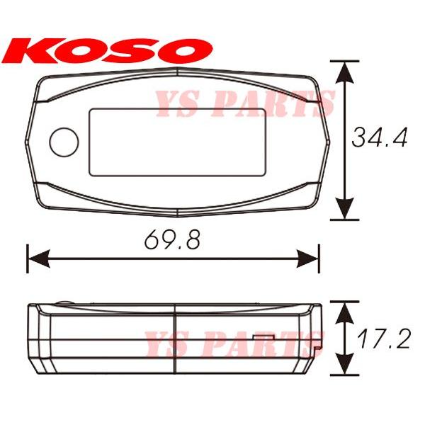 正規品】KOSO Mini4 LEDタコメータージョグ3KJ/3YJ/3YK/3RY/5BM/5EM