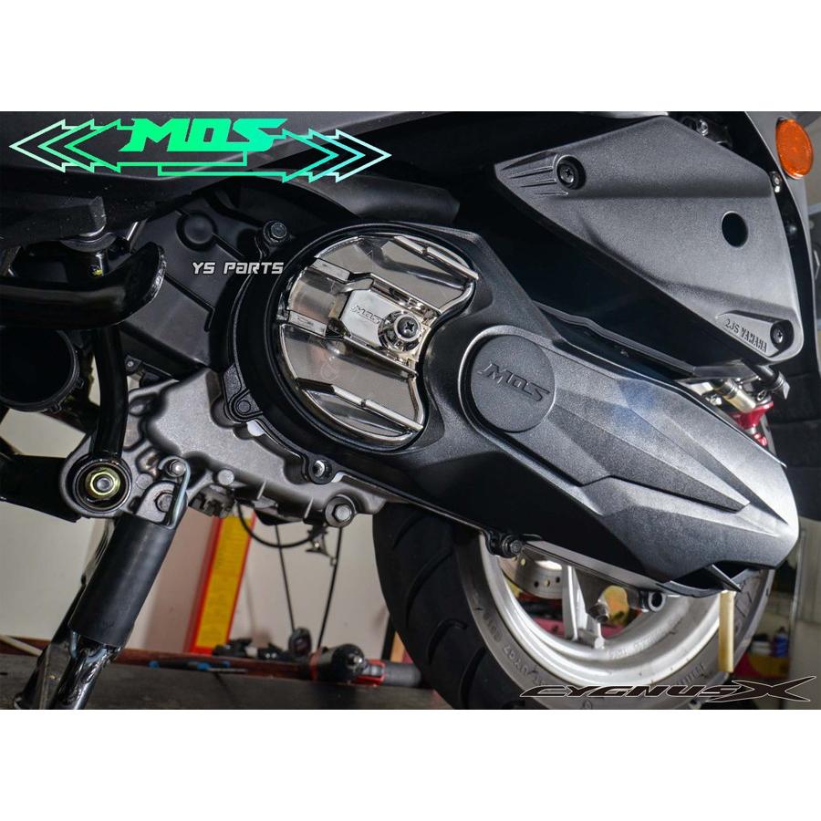 正規品 MOS排気ダクト付軽量クランクケースカバーASSY赤 シグナスX 4型