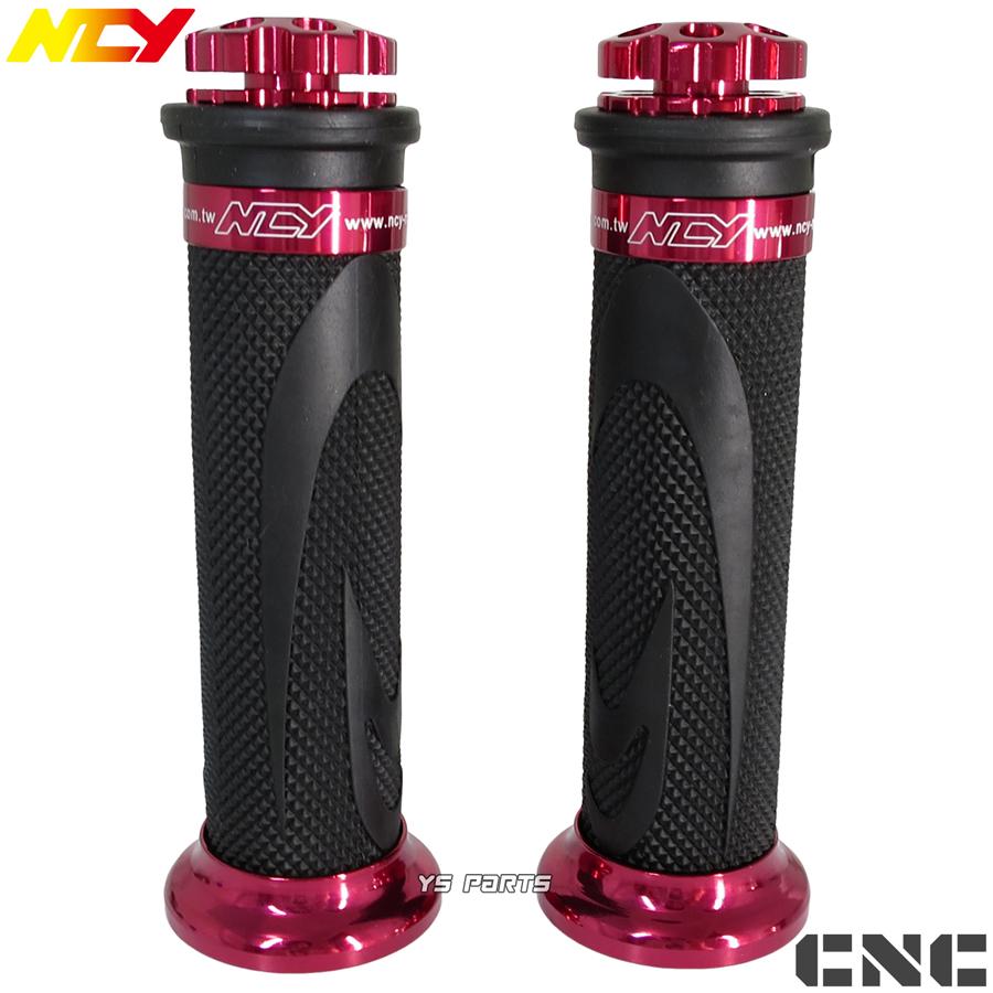 NCY軽量アルミグリップ黒赤PCX125 JF28 JF56 PCX150 KF12 KF18