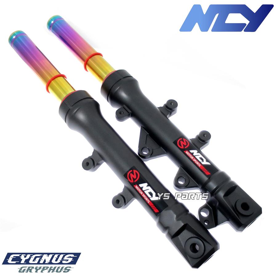 グリファス用、NCY N17ブラックインナーフロントフォーク KN企画 NCY フロントフォークインナーチューブセット（N-17