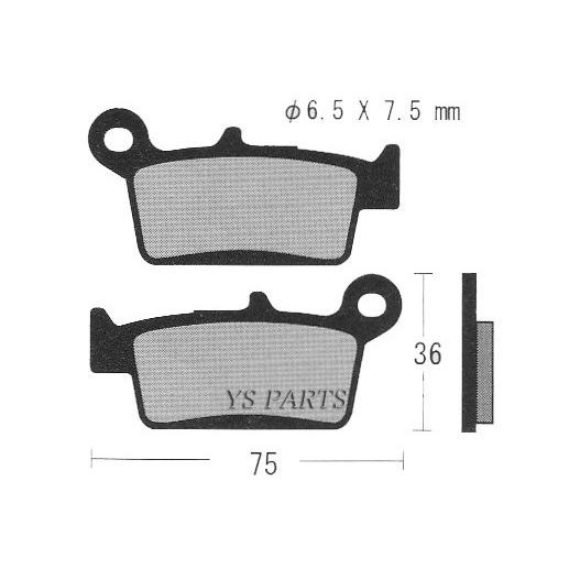 【高品質】新型ブレーキパッド前後セット DトラッカーX/KLX250/KLX250S/KLX250SF｜ys-parts-jp｜03