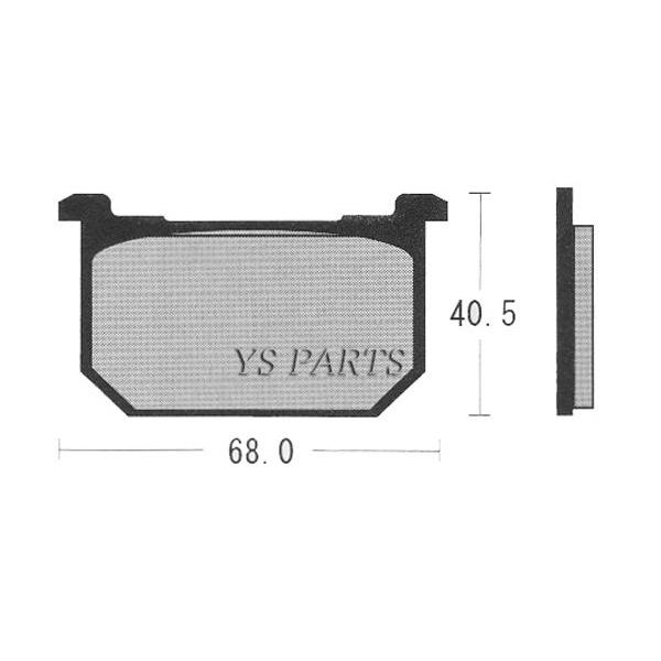 高品質】新型ブレーキパッドZ250LTD/Z400FX(EIV)/Z400GP/Z750FXII