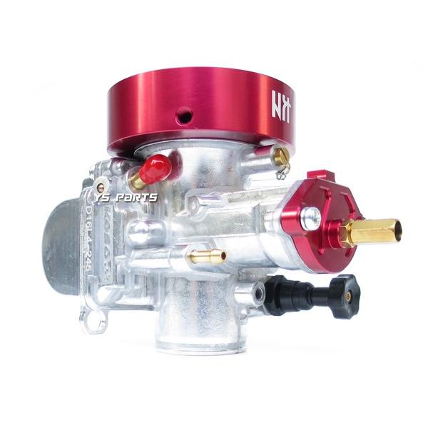 ファンネル　40mm アルミCNC】エアファンネル50mm赤PWKビッグキャブ用タクト