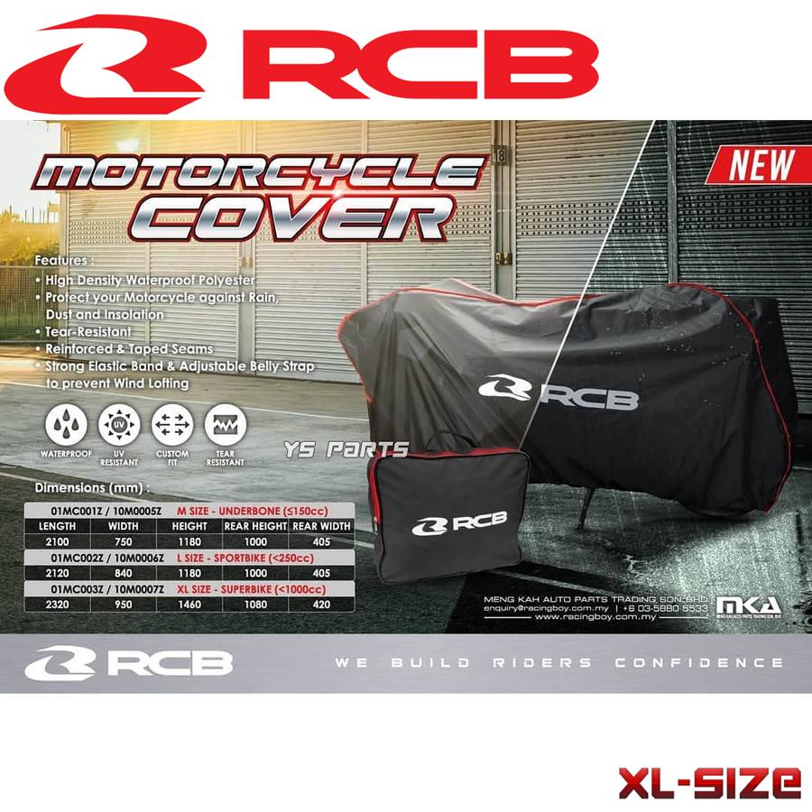 [収納袋付]RCBオックスブラックバイクカバーXL CB1300スーパーボルドール/CB1300SF/VFR800F/VFR800X/CRF1000Lアフリカツイン/NC700S/NC700X｜ys-parts-jp