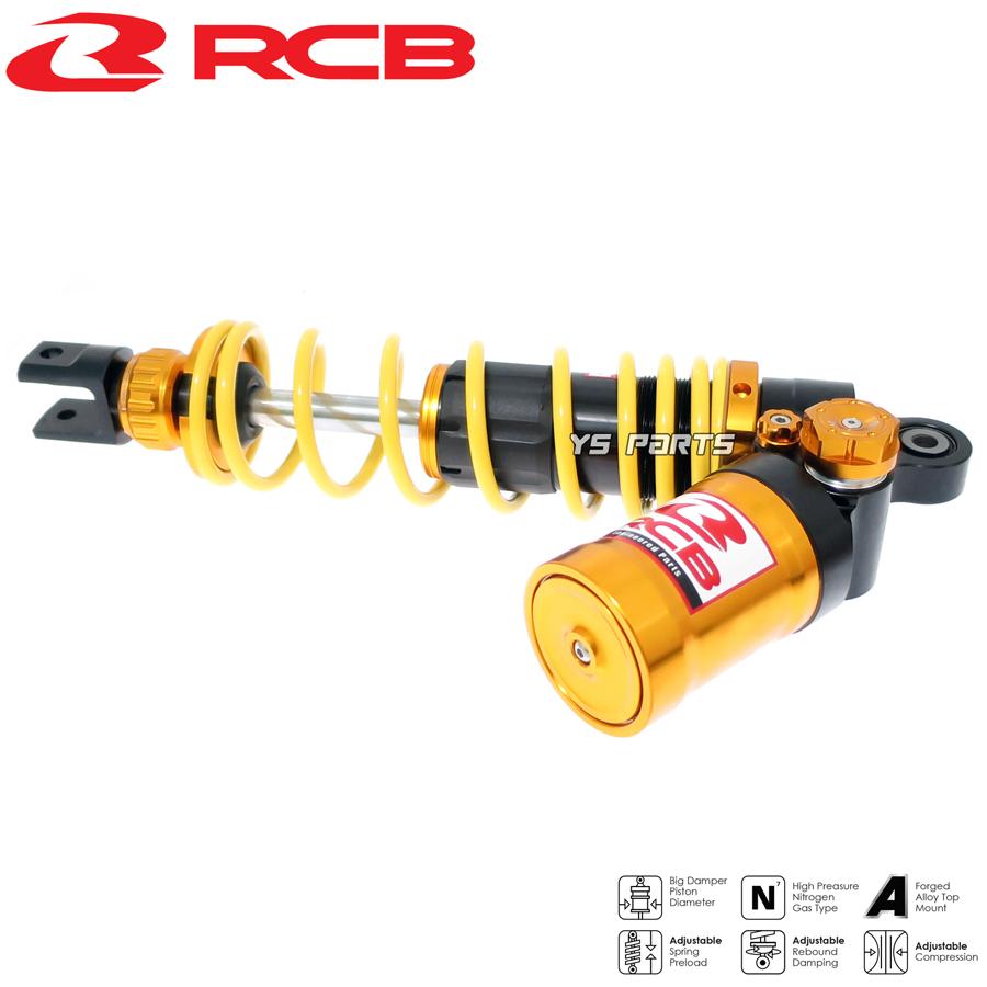 レーシングボーイ(RCB)CNC削出リアサス/リヤサス黄黒305mm[無