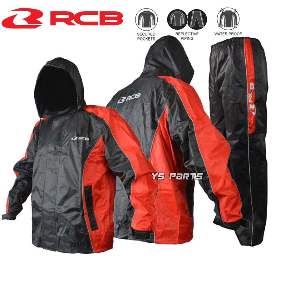 正規品]レーシングボーイ(RCB)新型レインスーツ/レインパンツ上下SET赤