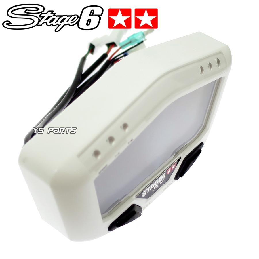 Stage6デジタルメーター白[10,000rpm/15,000rpm/20,000rpm表示 Stage6デジタルメーター白[10,000rpm/15,000rpm/20,000rpm表示