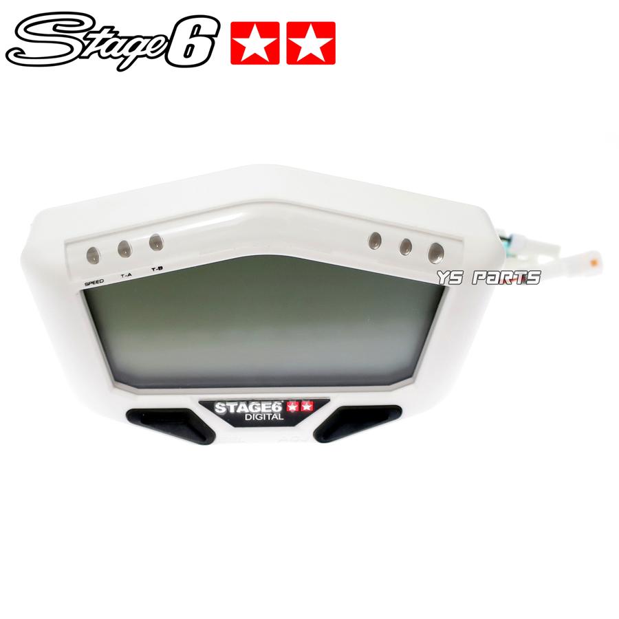 Stage6デジタルメーター白[10,000rpm/15,000rpm/20,000rpm表示 Stage6デジタルメーター白[10,000rpm/15,000rpm/20,000rpm表示