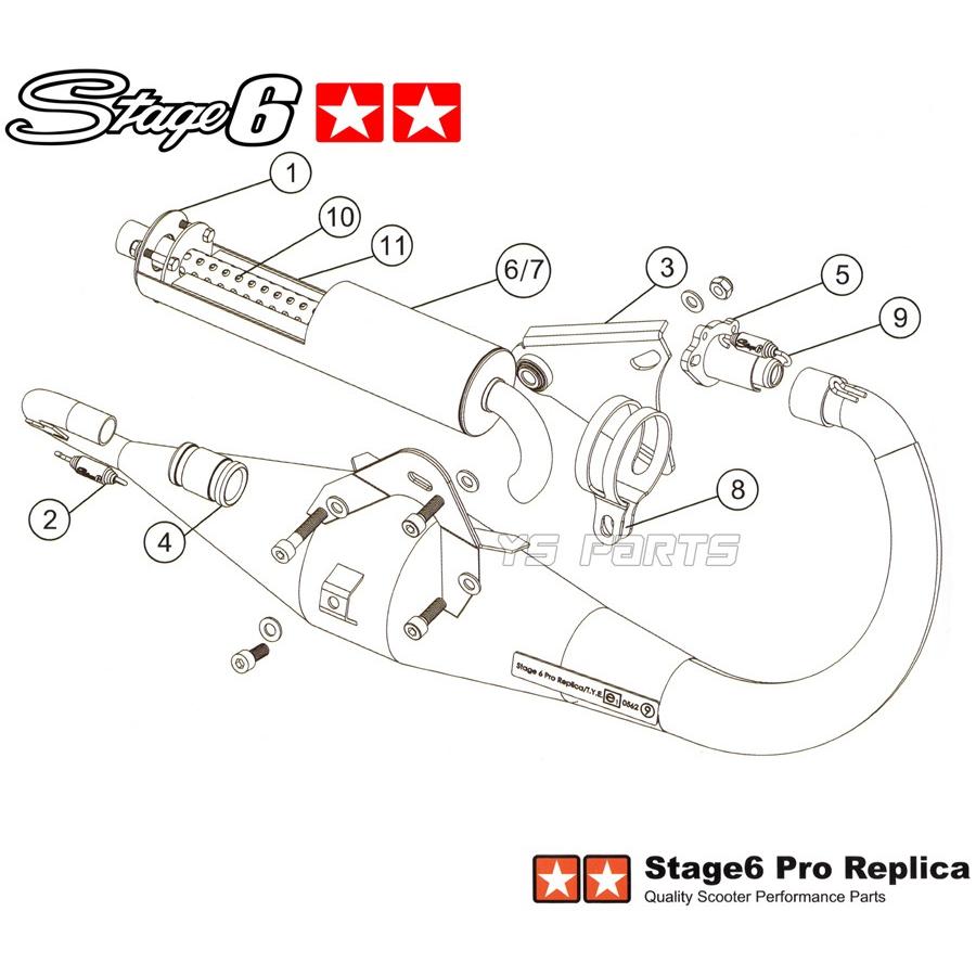 [正規品]stage6高性能ユーロチャンバー[メッキ/カーボンサイレンサー]ビーウィズ50/BWS50/BW'S50[3AA]Zuma50/SLIDER50/スライダー50/Spy50【50cc〜70cc対応】｜ys-parts-jp｜08