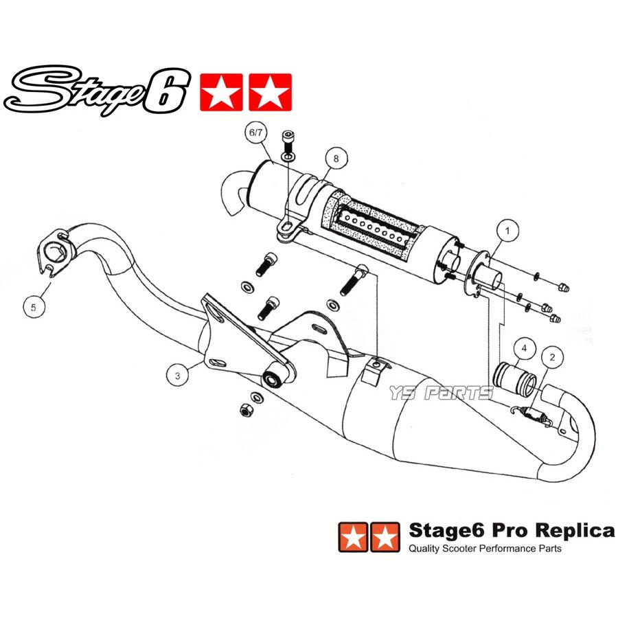 [正規品]stage6高性能ユーロチャンバー[メッキ/ブラックサイレンサー]スーパージョグZR[3YK/3YKA]アプリオ[4JP/4LV]【50cc〜70ccボアアップ迄対応】｜ys-parts-jp｜06