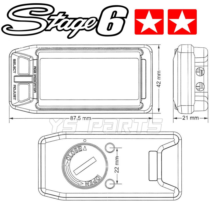 【正規品】Stage6レブカウンターVer.2黒ジョグC/セロー225/セロー250/WR250R/WR250X/マジェスティ125/チャンプ/XT250X/トリッカー/SR400/シグナスグリファス｜ys-parts-jp｜06