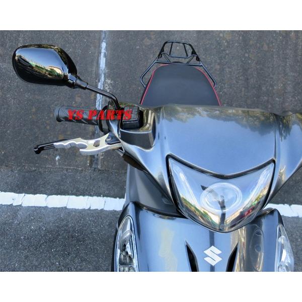 ショートミラーブラック8mm逆ネジ ビーノモルフェ SA37J VOX ボックス