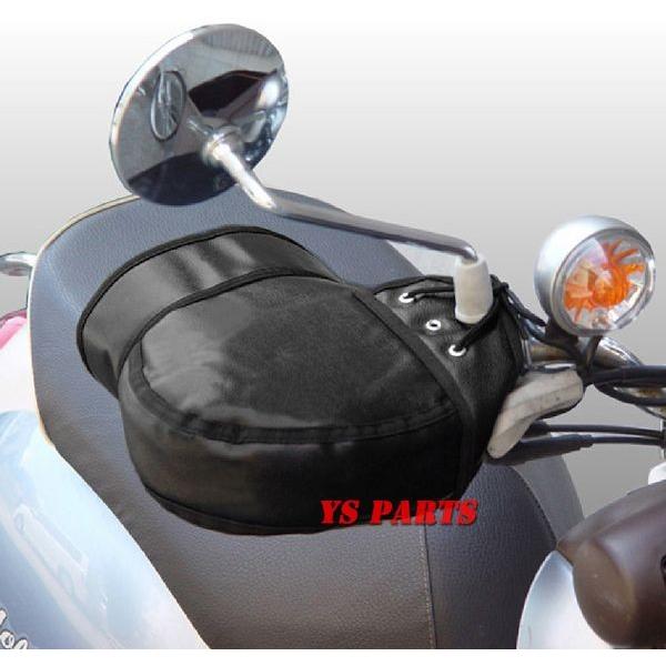 PVCレザー】汎用ハンドルカバー黒 PCX125PCX150ディオ110リード110