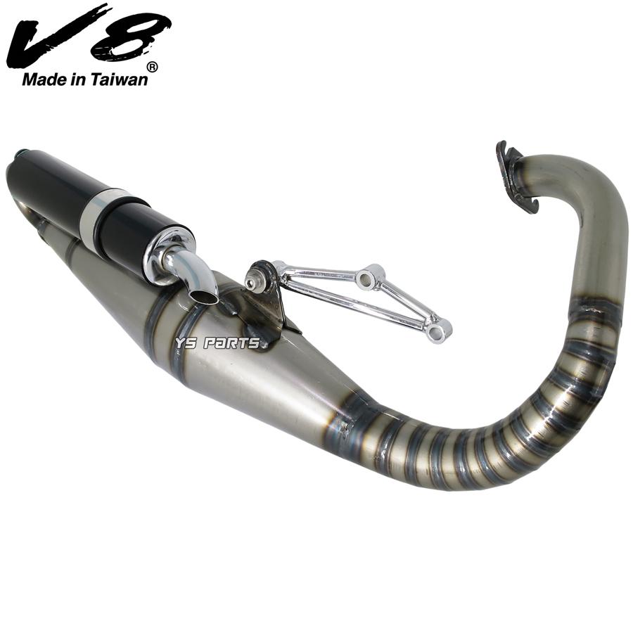 68cc〜ボアアップ対応 高品質V8スポーツマフラー黒 スーパー