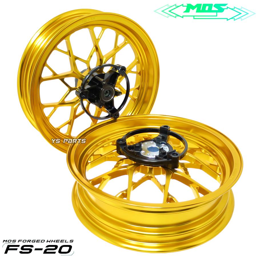 正規品]MOS FS-20 鍛造ホイール前後SET ゴールド シグナスグリファス