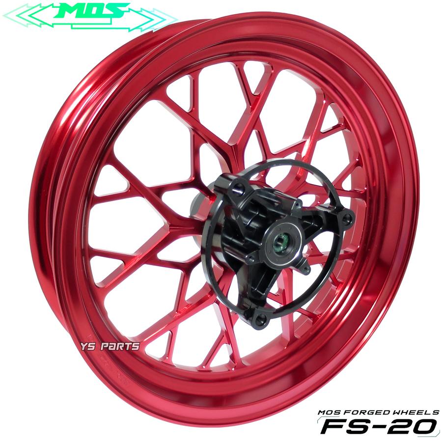 正規品]MOS FS-20 鍛造ホイール前後SET レッド Xフォース/XFORCE