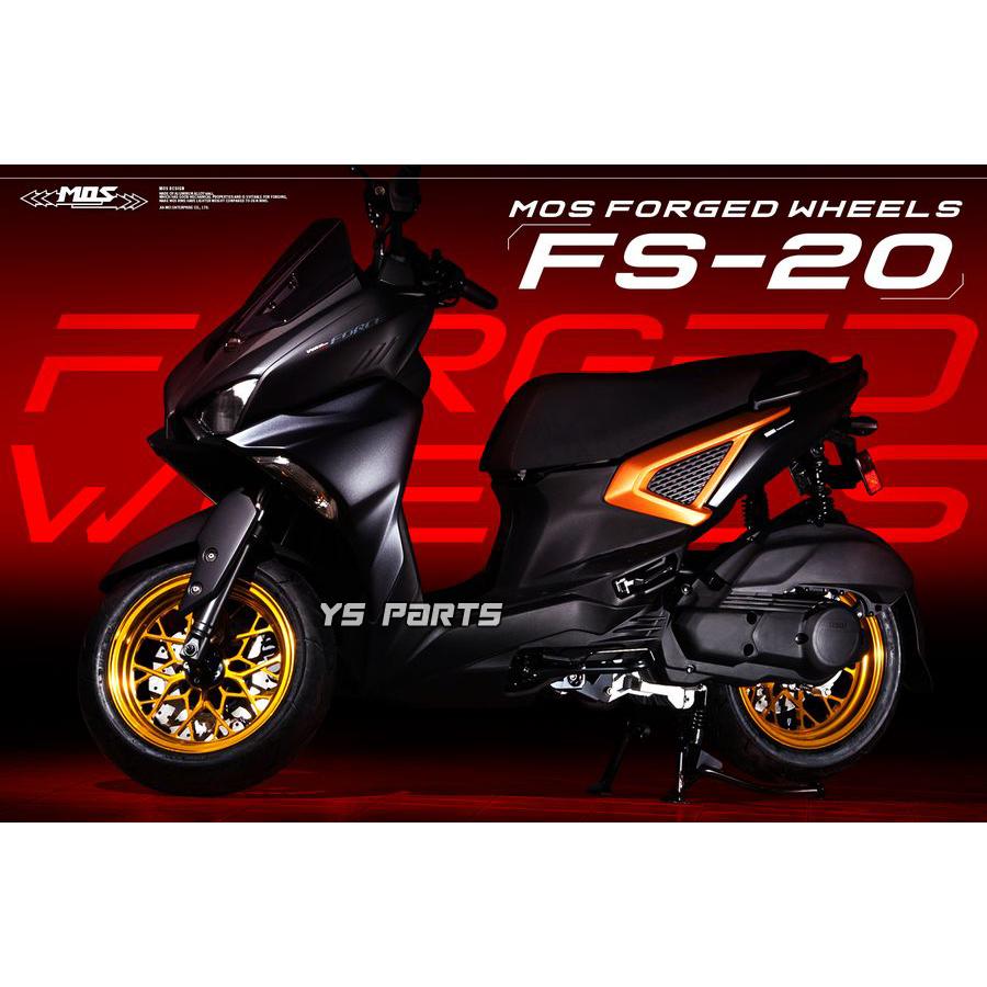 正規品]MOS FS-20 鍛造ホイール前後SET レッド Xフォース/XFORCE/X