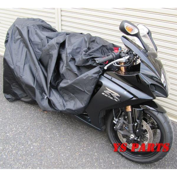 YS PARTSオリジナル高級オックス]ブラックバイクカバー3L ZRX400