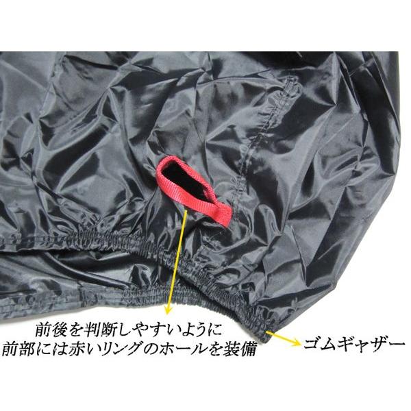 YS PARTSオリジナル高級オックス】ブラックバイクカバー4L
