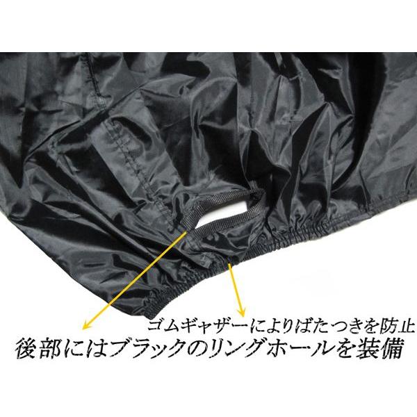 YS PARTSオリジナル高級オックス】ブラックバイクカバー4L