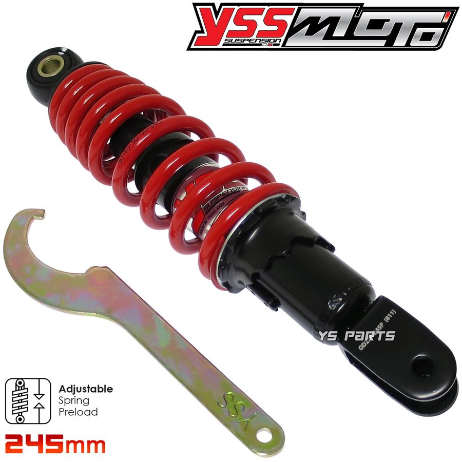 ツインダンパー YSSリヤサス リアショック黒赤245mm JOG90 ジョグ90