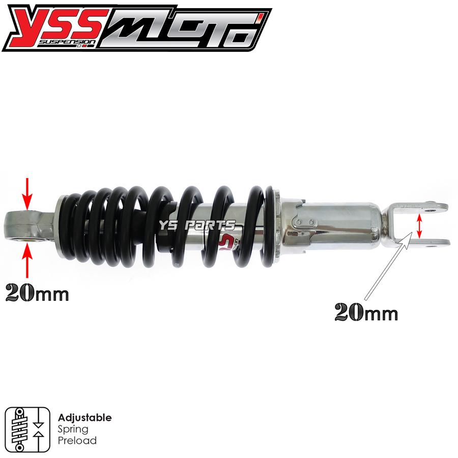 ツインダンパー】YSSリアサス黒270mm スーパーディオAF27 ツインダンパー】YSSリアサス黒270mm スーパーディオAF27