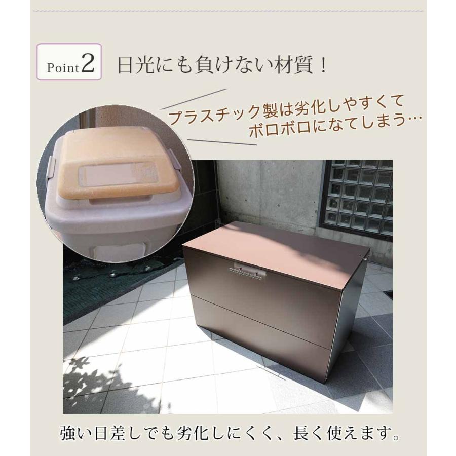 レトロステーション　美品　箱なし 屋外収納庫 物置 屋外 ゴミステーション 大型 ゴミストッカー 屋外保管