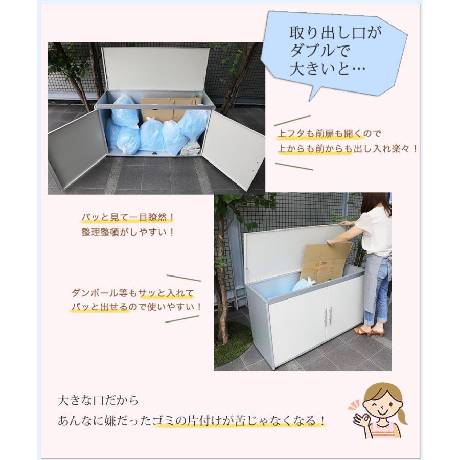屋外用ゴミ箱 ゴミステーション ごみ箱 ゴミストッカー 屋外 約幅125cm 大型 大容量 屋外ストッカー 大型 おしゃれ Adch0011 レトロ おしゃれ雑貨家具のプリズム 通販 Yahoo ショッピング