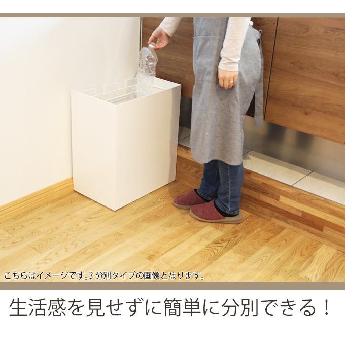 レジ袋ダストボックス 2分別 ゴミ箱 ごみ箱 キャスター付き スチール