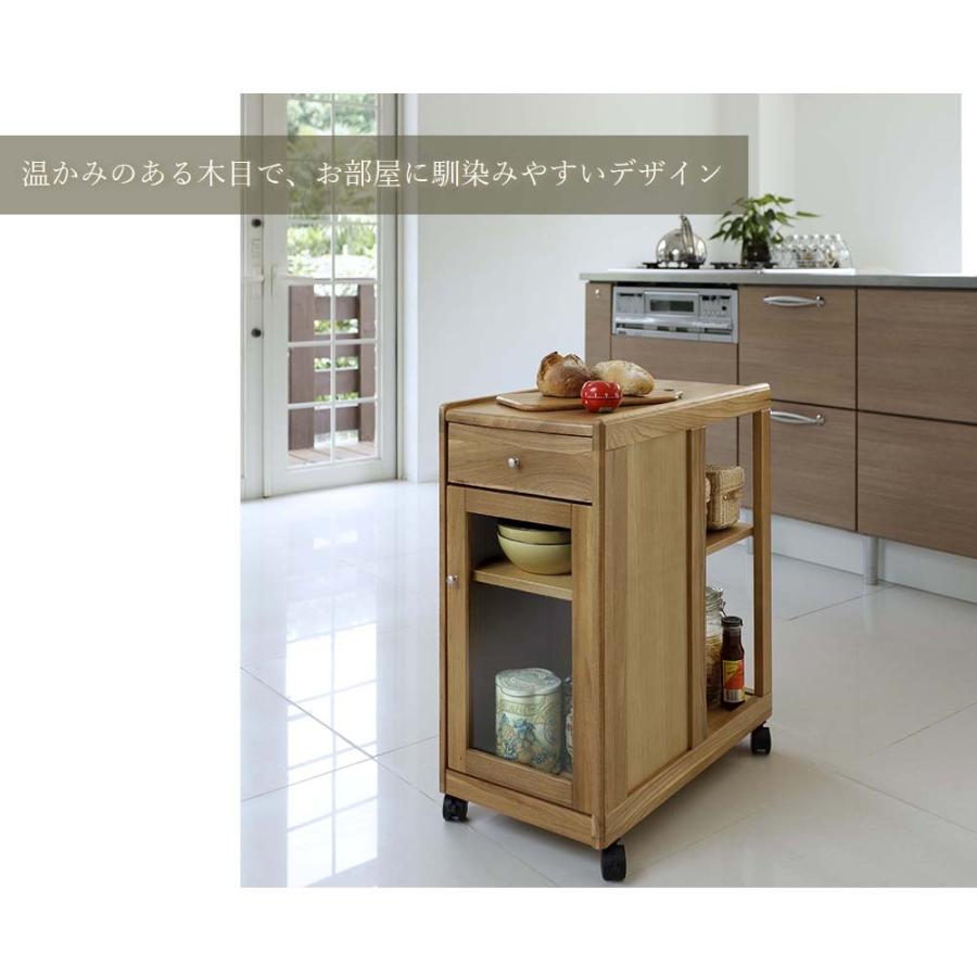 ワゴンシリーズ ノナミ35 ワゴン キッチンワゴン ダイニングワゴン 収納 キッチン収納台所収納 キャスター付 隙間収納 すきま収納 収納付き_1