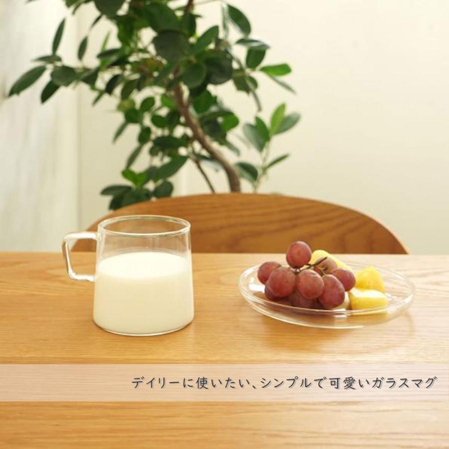 マグカップ ガラス 透明 クリア ガラス食器 耐熱 電子レンジ使用可 食