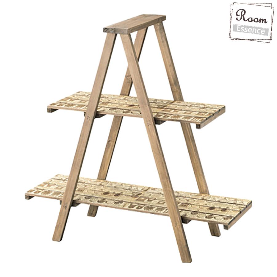 ラック 棚 花台 木製 収納 おしゃれ インテリア かわいい 天然木 脚立風 三角 ナチュラル シンプル モダン かっこいい アメリカン レトロ 店舗 Azmy4356 レトロおしゃれ雑貨家具のプリズム 通販 Yahoo ショッピング