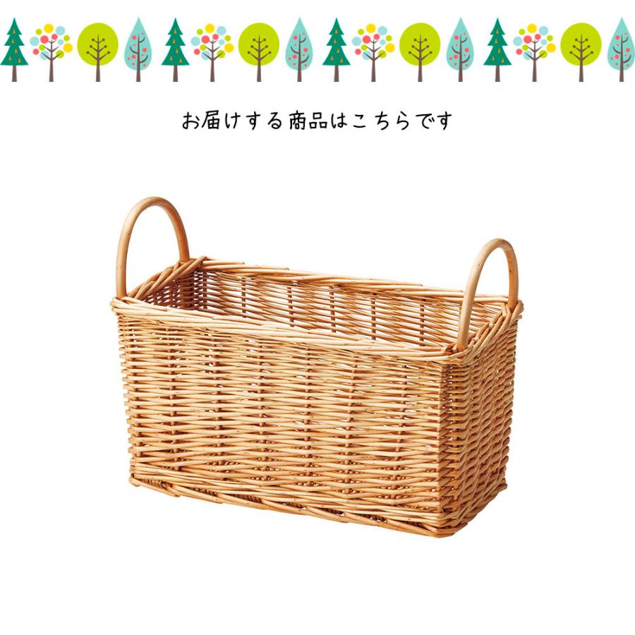 煮柳 バスケット 持ち手付 かご カゴ 籠 小物入れ 収納ケース 収納box
