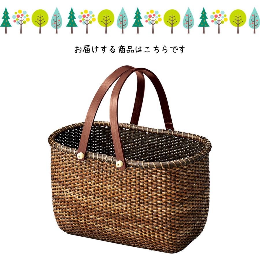 レトロラタンかごバッグ L バッグ 買い物かご かご カゴ 籠 バスケット