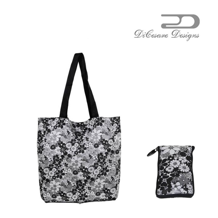 Tall Folding Tote Bag Floral Jacquard トートバッグ サブバッグ エコ 