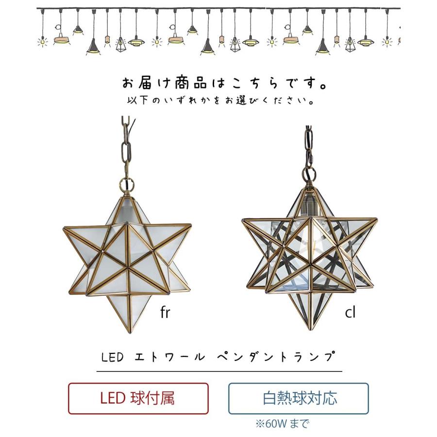 LED エトワール ペンダントランプ LED球付属 ペンダントライト 天井照明 照明 ライト ランプ 電気 LED対応 ペンダント 照明器具