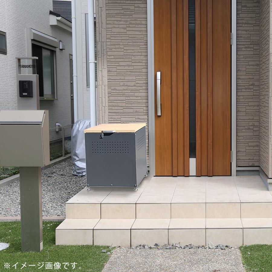 中古　屋外用　ダストボックス　大型ゴミ箱　収納庫 屋外ゴミ収納庫 中 幅67 A031(屋外用ゴミ箱 ゴミ箱 屋外 大容量 大型